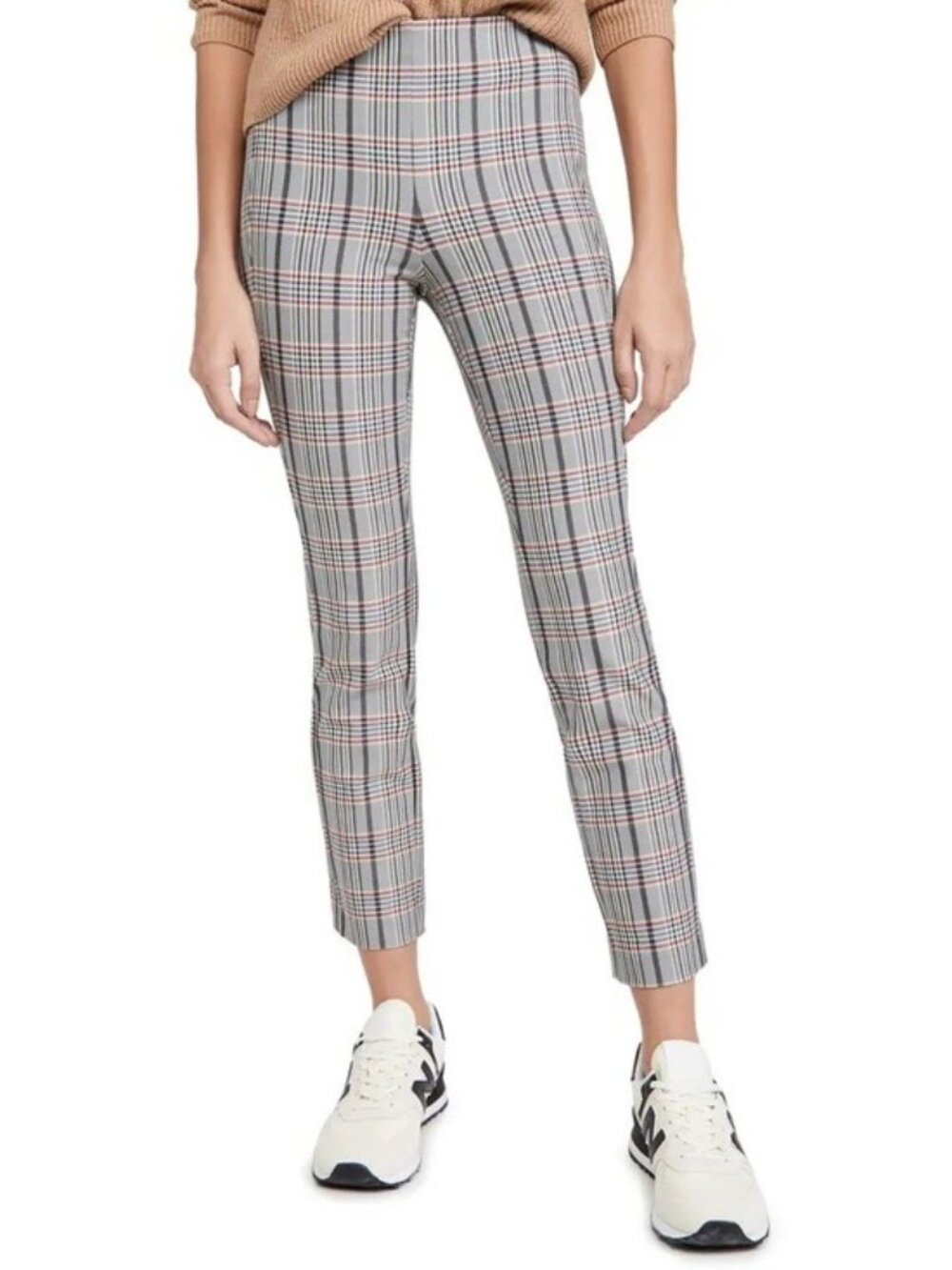 NWT Rag & Bone Simone Check Slim Ankle Pants 0 Blue Multi Plaid Stretch